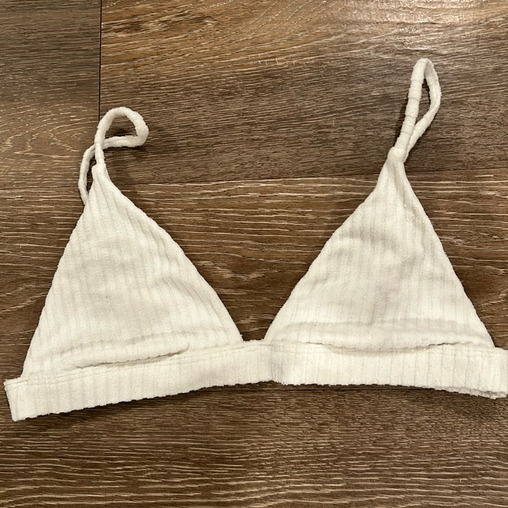 terry cloth bikini top